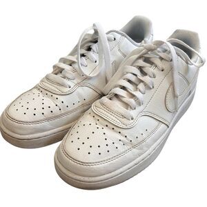 Nike white court vision low top sneakers men’s size 7.5